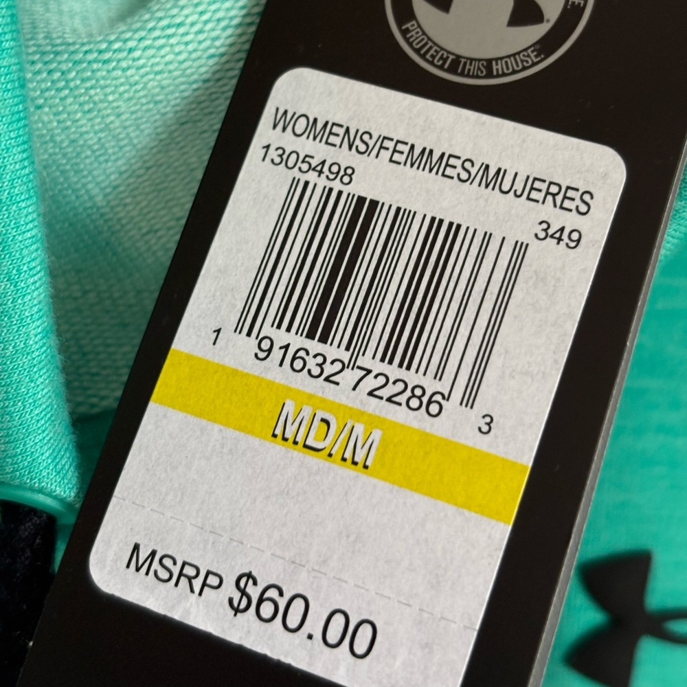 NWT Under Armour Women’s Cowl Neck Pullover Sweatshirt Green Size M - Picture 6 of 8
